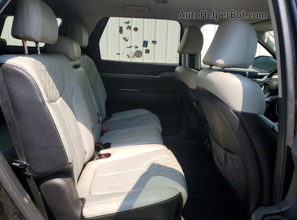 KM8R2DHE6LU036146 2020 HYUNDAI PALISADE Black Rear interior view