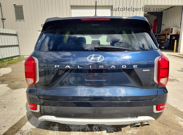 KM8R2DHE8MU318662 2021 HYUNDAI PALISADE Синий Вид сзади