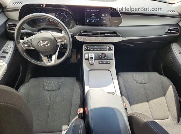 KM8R2DHE8MU318662 2021 HYUNDAI PALISADE Синий Вид панели приборов
