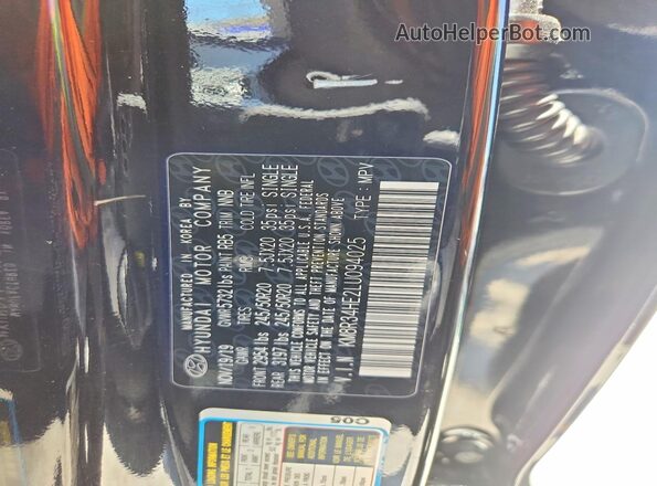 KM8R34HE2LU094025 2020 HYUNDAI PALISADE Черный Вид подкапотного пространства