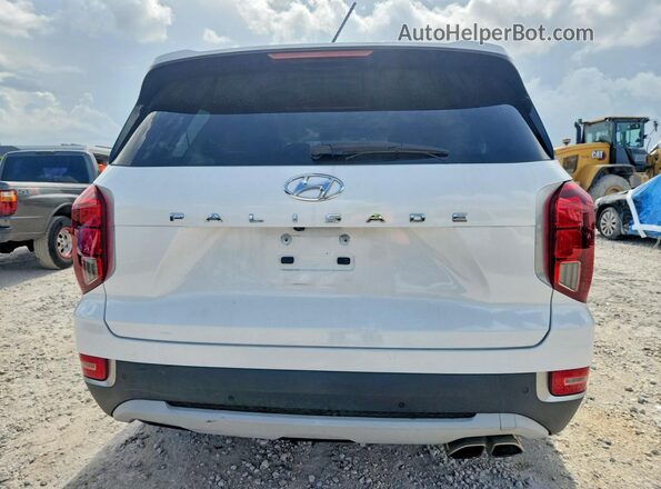 KM8R34HE4MU323712 2021 HYUNDAI PALISADE White Widok z tyłu