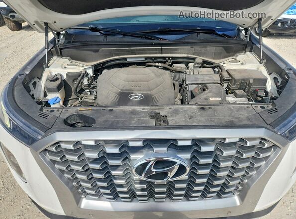 KM8R34HE4MU323712 2021 HYUNDAI PALISADE White Widok wnętrza z tyłu