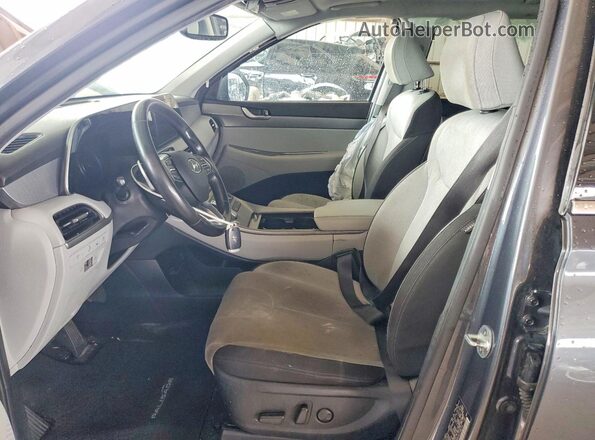 KM8R34HE5LU106149 2020 HYUNDAI PALISADE Gray Вид салону спереду