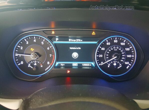 KM8R34HE5LU106149 2020 HYUNDAI PALISADE Gray Вид щитка приладів