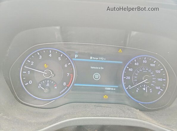 KM8R34HE6LU162312 2020 HYUNDAI PALISADE Белый Вид щитка приборов