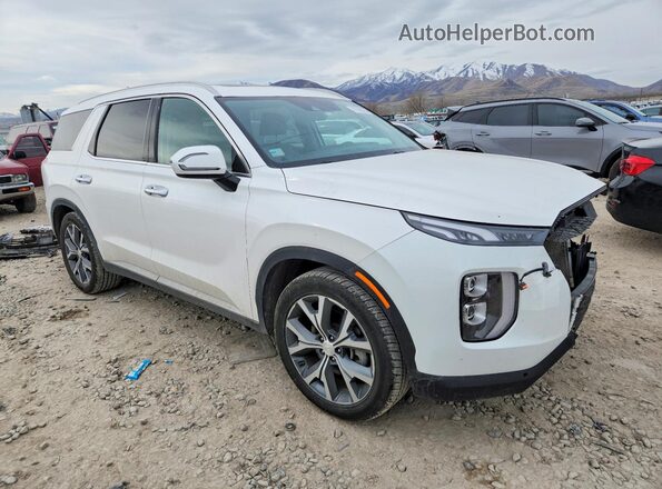 KM8R34HE6LU162312 2020 HYUNDAI PALISADE Белый Передняя правая четверть