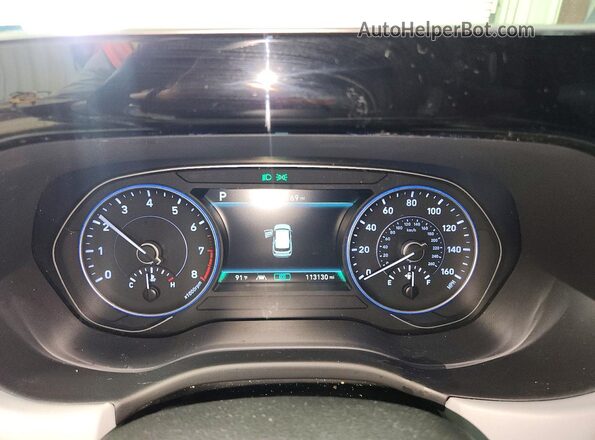 KM8R34HE8LU146225 2020 HYUNDAI PALISADE Blue Instrument cluster view