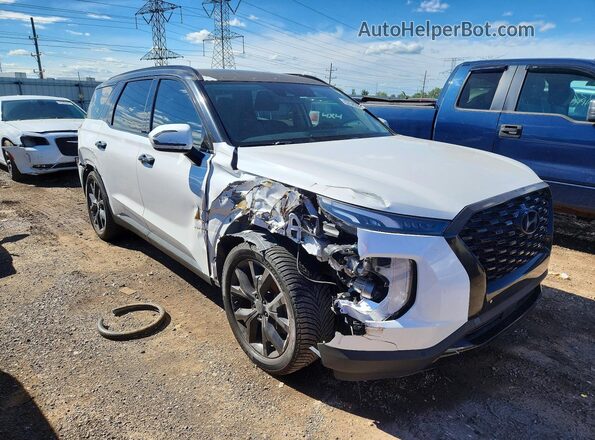 KM8R3DHE0LU118161 2020 HYUNDAI PALISADE White Передня права чверть
