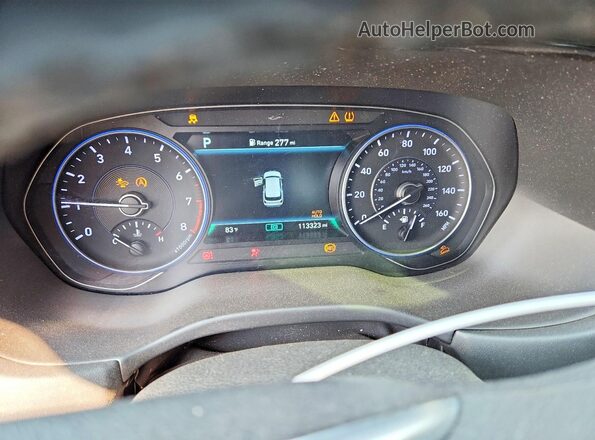 KM8R3DHE1MU311372 2021 HYUNDAI PALISADE Silver Widok zestawu wskaźników
