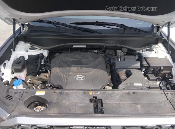 KM8R3DHE3MU224217 2021 HYUNDAI PALISADE White Вид ззаду