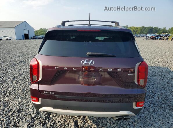 KM8R3DHE3MU268184 2021 HYUNDAI PALISADE Черный Вид сзади