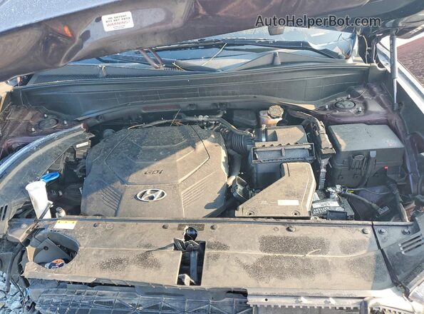 KM8R3DHE3MU268184 2021 HYUNDAI PALISADE Черный Вид подкапотного пространства