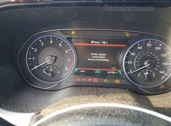 KM8R3DHE3MU268184 2021 HYUNDAI PALISADE Черный Вид щитка приборов