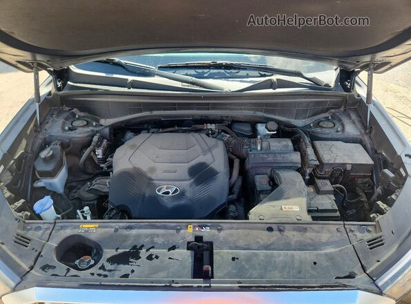 KM8R3DHE4LU133228 2020 HYUNDAI PALISADE Black Vista del compartimento del motor
