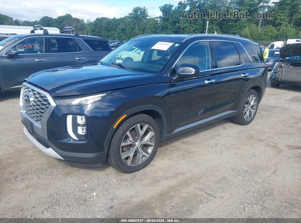 KM8R3DHE4LU164799 2020 HYUNDAI PALISADE Black Առջևի ձախ երեք քառորդ տեսարան