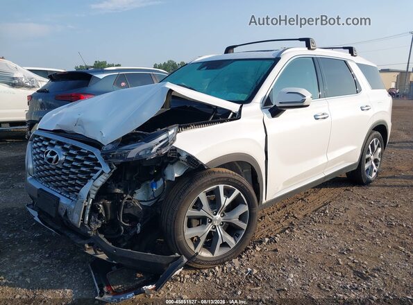 KM8R3DHE4MU223609 2021 HYUNDAI PALISADE Белый Передняя левая четверть