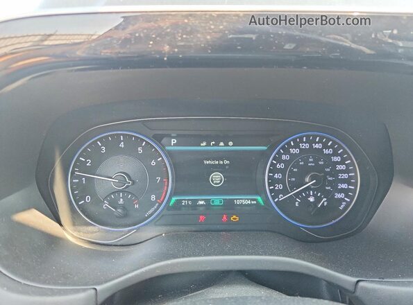 KM8R3DHE5LU043540 2020 HYUNDAI PALISADE Blue Widok zestawu wskaźników