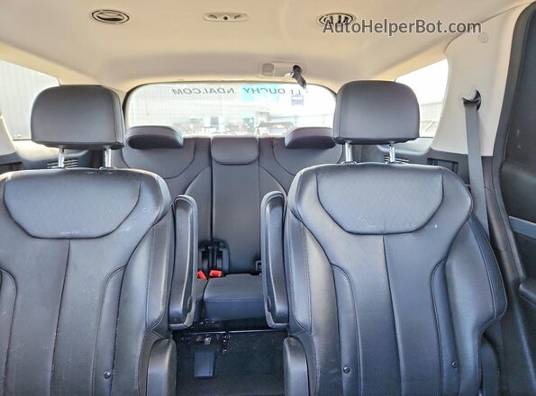 KM8R3DHE5LU120228 2020 HYUNDAI PALISADE Black უკანა სავარძლების ხედი