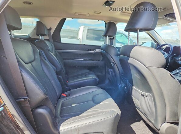 KM8R3DHE5LU120228 2020 HYUNDAI PALISADE Black უკანა სალონის ხედი