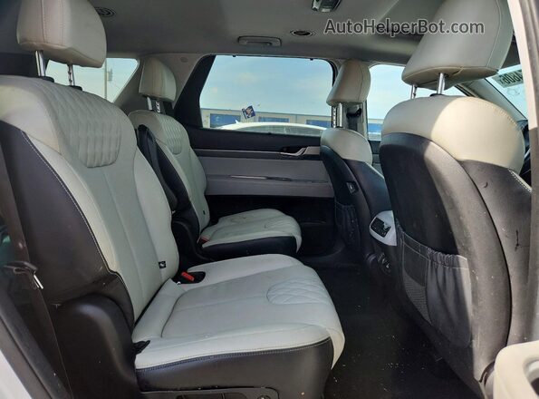 KM8R3DHE6LU152654 2020 HYUNDAI PALISADE White უკანა სალონის ხედი