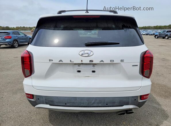 KM8R3DHE6MU183324 2021 HYUNDAI PALISADE White Вид ззаду