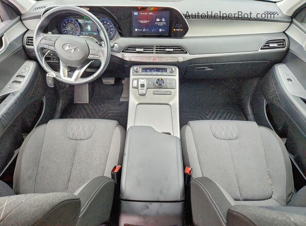 KM8R3DHE6NU355756 2022 HYUNDAI PALISADE Charcoal წინა პანელის ხედი