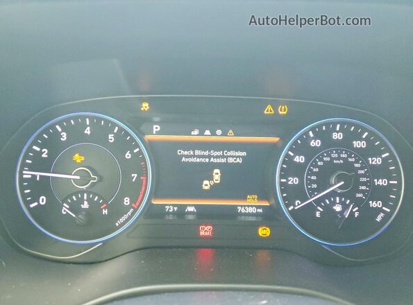 KM8R44HE0LU119873 2020 HYUNDAI PALISADE Gray Vista del cuadro de instrumentos