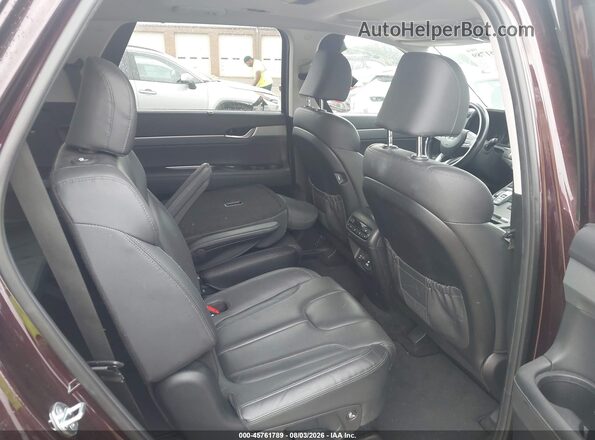 KM8R44HE0NU417813 2022 HYUNDAI PALISADE Burgundy VIN sticker view
