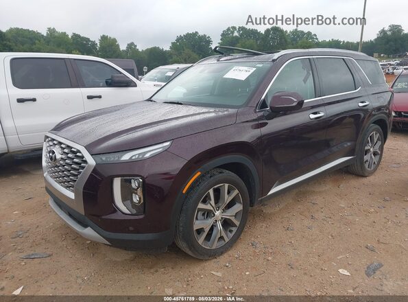 KM8R44HE0NU417813 2022 HYUNDAI PALISADE Burgundy Front left