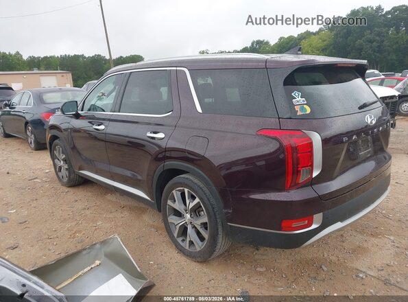KM8R44HE0NU417813 2022 HYUNDAI PALISADE Burgundy Rear left