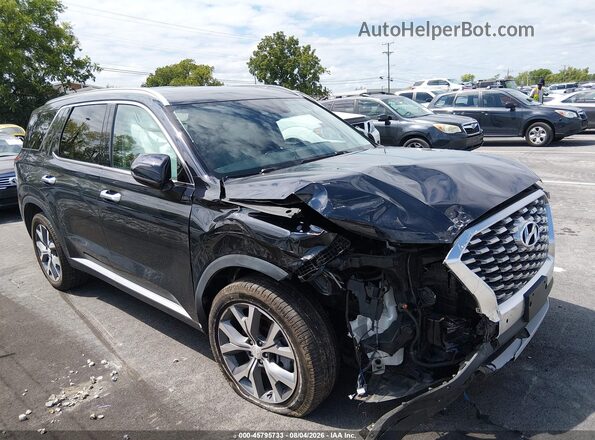 KM8R44HE3LU148087 2020 HYUNDAI PALISADE Black Widok wnętrza 360 stopni
