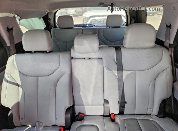 KM8R44HE3MU226059 2021 HYUNDAI PALISADE Black Vista de los asientos traseros