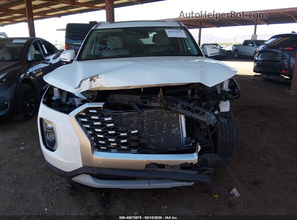 KM8R44HE3NU476743 2022 HYUNDAI PALISADE White Widok wnętrza z tyłu