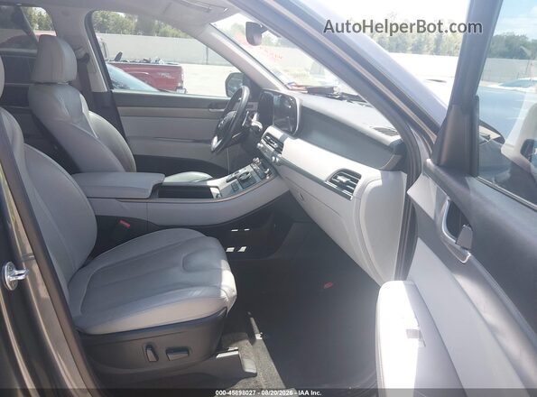 KM8R44HE4MU177888 2021 HYUNDAI PALISADE Gray Սալոնի դիմացի տեսք