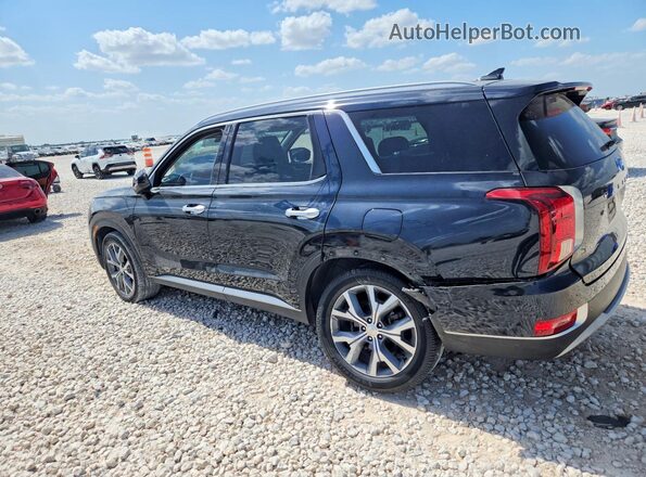 KM8R44HE4MU218522 2021 HYUNDAI PALISADE Black Հետևի ձախ