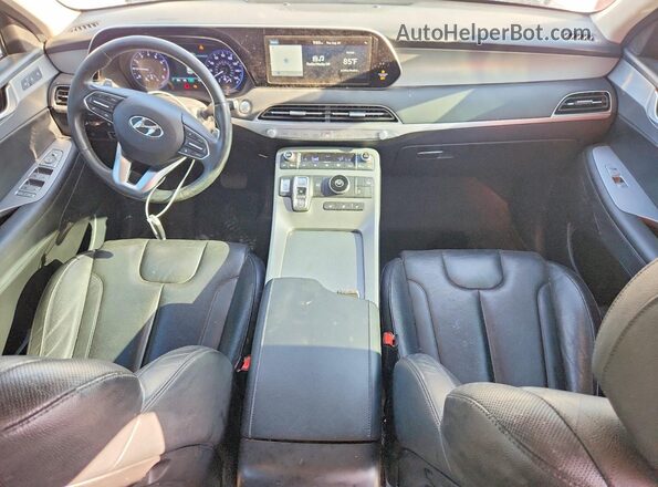 KM8R44HE4MU266618 2021 HYUNDAI PALISADE White Вид панелі приладів