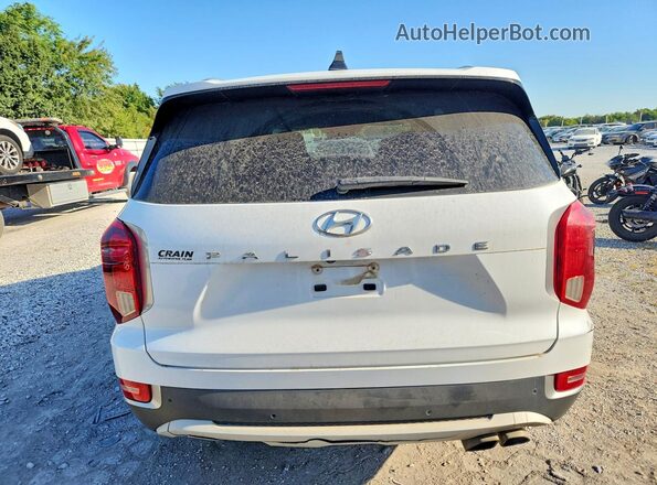 KM8R44HE4MU266618 2021 HYUNDAI PALISADE White Вид ззаду
