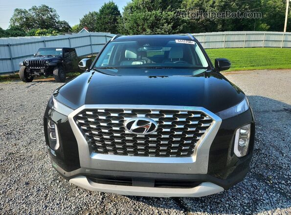 KM8R44HE4MU313968 2021 HYUNDAI PALISADE Black Widok z przodu