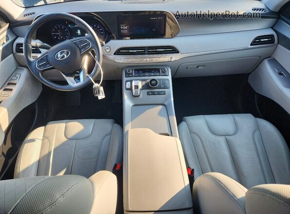 KM8R44HE4MU313968 2021 HYUNDAI PALISADE Black Widok deski rozdzielczej