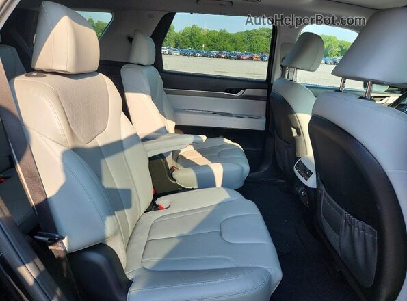 KM8R44HE4MU313968 2021 HYUNDAI PALISADE Black Widok wnętrza z tyłu