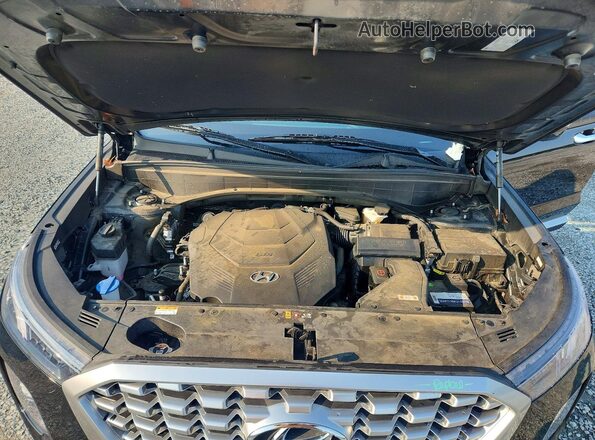 KM8R44HE4MU313968 2021 HYUNDAI PALISADE Black Widok komory silnika