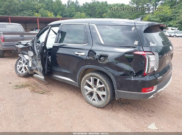 KM8R44HE7MU281839 2021 HYUNDAI PALISADE Black Հետևի ձախ