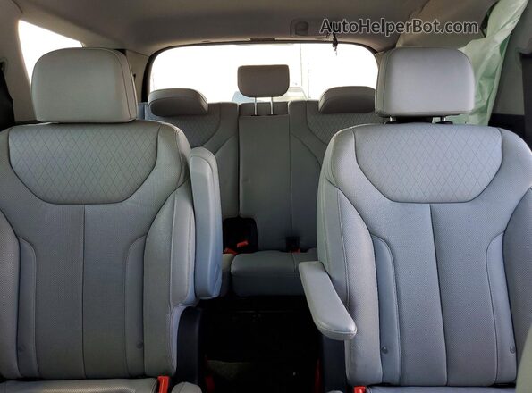 KM8R44HE8MU210729 2021 HYUNDAI PALISADE White უკანა სავარძლების ხედი