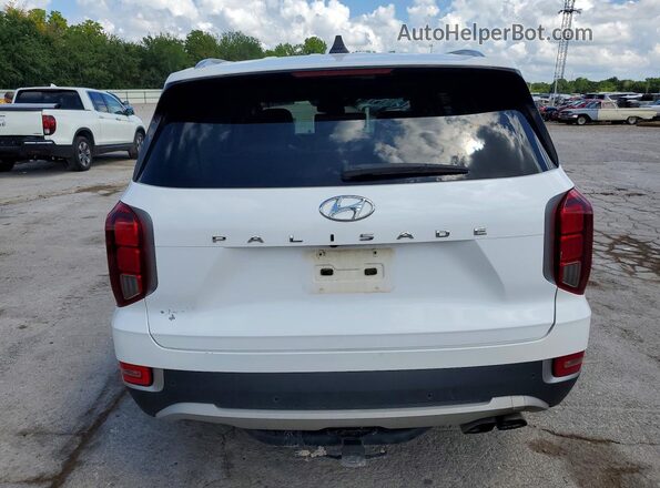 KM8R44HE8MU210729 2021 HYUNDAI PALISADE White უკანა ხედი