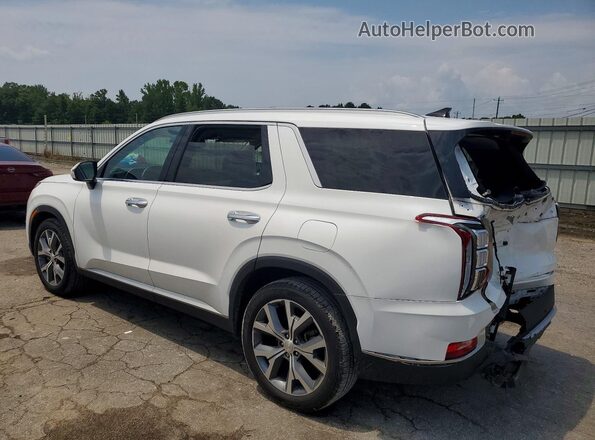 KM8R44HE8MU278786 2021 HYUNDAI PALISADE Белый Задняя левая четверть