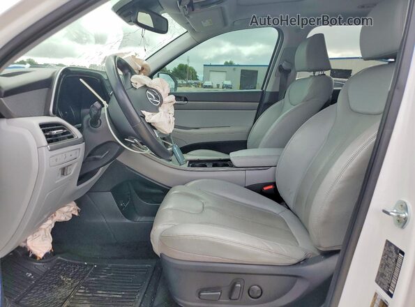 KM8R44HE8NU452597 2022 HYUNDAI PALISADE White წინა სალონის ხედი