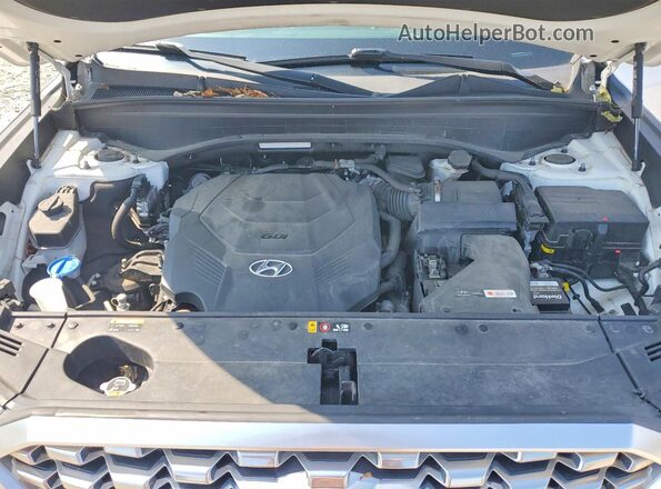 KM8R44HE9LU112761 2020 HYUNDAI PALISADE White Vista del compartimento del motor