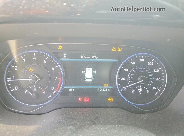 KM8R44HE9LU112761 2020 HYUNDAI PALISADE White Vista del cuadro de instrumentos