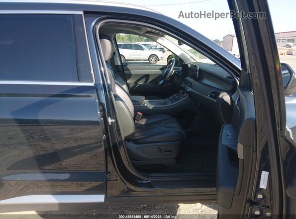 KM8R44HE9NU424775 2022 HYUNDAI PALISADE Black Вид салону спереду
