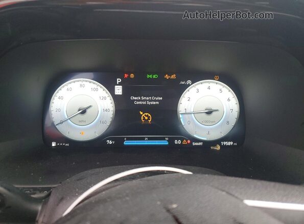 KM8R4DGE4SU809352 2025 HYUNDAI PALISADE Gray Вид щитка приладів
